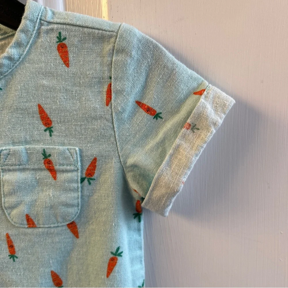 Old Navy EASTER Jumpsuit 3-6 Months Linen/Cotton Blend